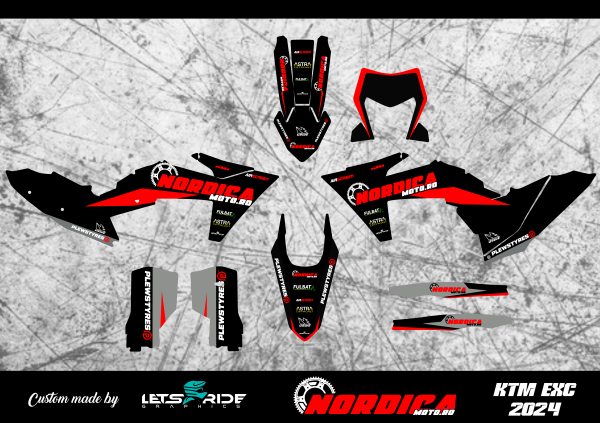 Kit stickere NordicaMoto KTM EXC 24–25