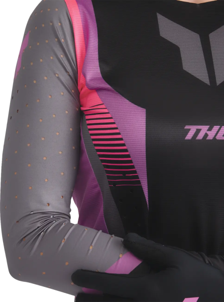 Womens Sportmode Velocity Jersey Purple, Black -4