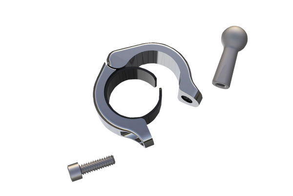 Aluminum Clamp Kit Silver, 1, nordicamoto.ro