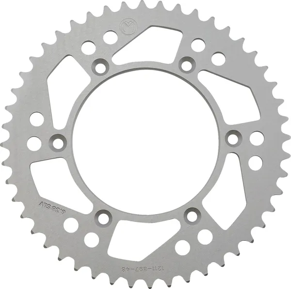 MOOSE RACING Rear Aluminum Sprocket Silver 
