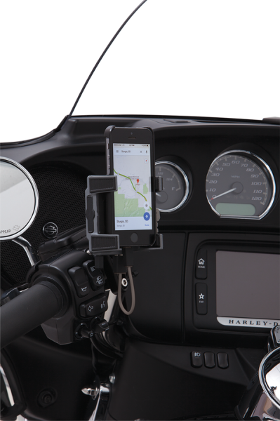 Smartphone/gps Holder With Charger Black, 2, nordicamoto.ro