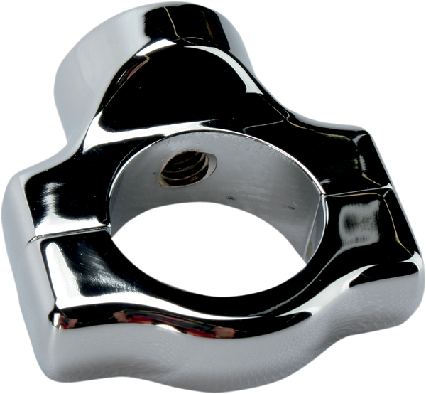Side-mount License Plate Mount Clamp Chrome, 2, nordicamoto.ro