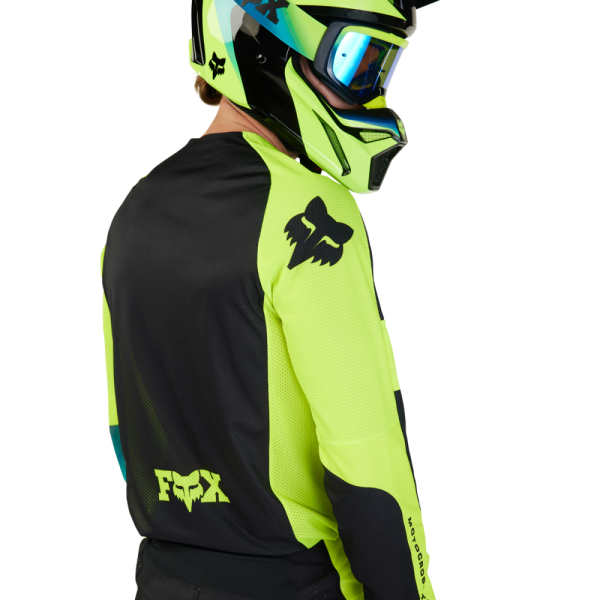 Tricou Moto Fox 360 Streak Negru/Galben-2