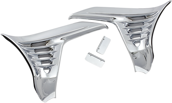 Louvered Battery Box Cover Chrome, 2, nordicamoto.ro