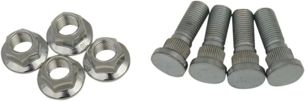 MOOSE RACING Wheel Stud-nut Kit Silver 