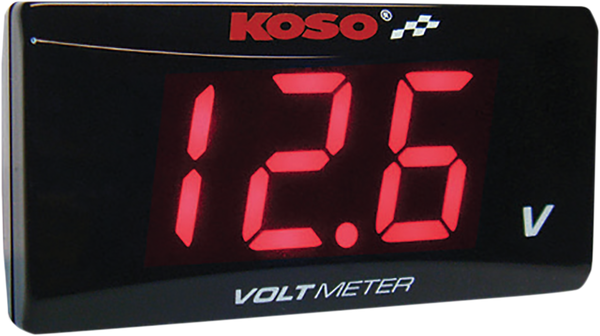 Super Slim Volt Meter Black, 1, nordicamoto.ro