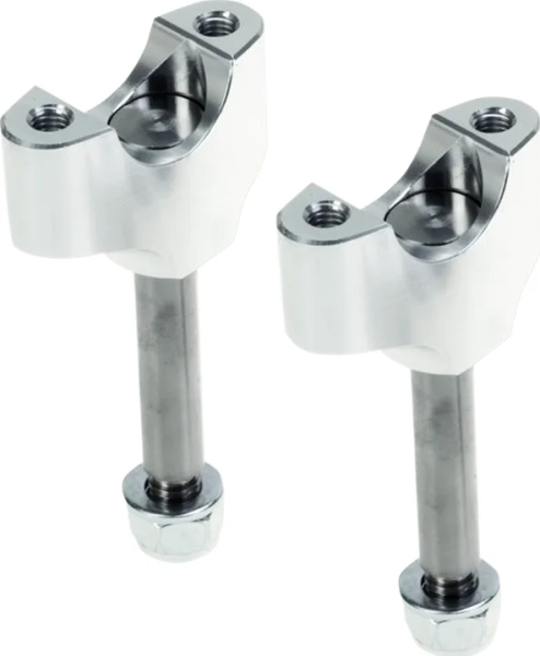 Mx-en Lower Handlebar Clamps Silver, Anodized, 1, nordicamoto.ro