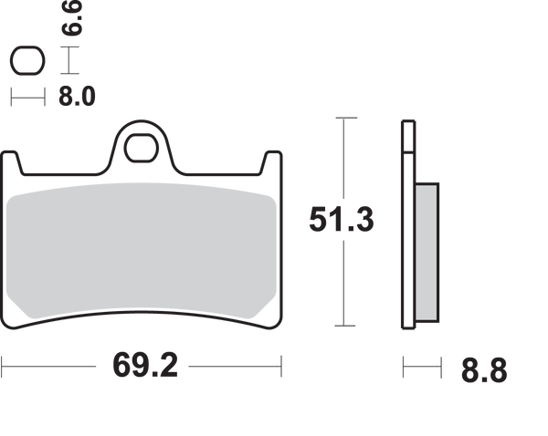 Hs Street Excel Sintered Front Brake Pads, 1, nordicamoto.ro