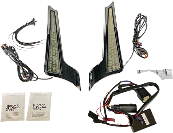 Dual Color Fascia Led Panel Lights Amber, Red, 1, nordicamoto.ro