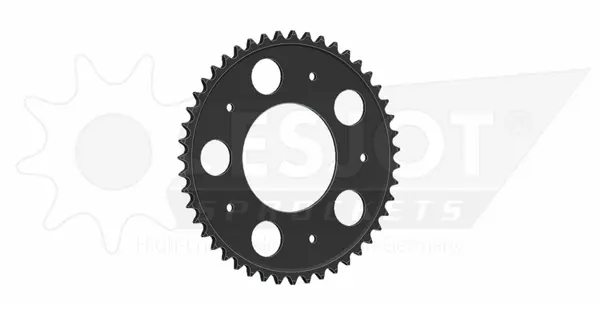 Pinion standard spate 525 negru, 1, nordicamoto.ro