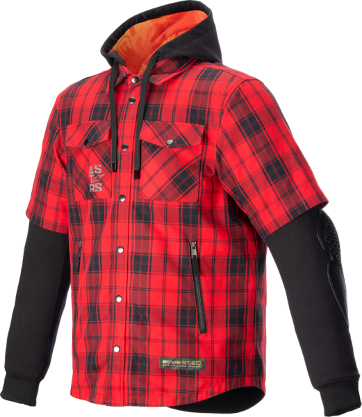 Geaca/Camasa Moto Alpinestars Tartan Red-6