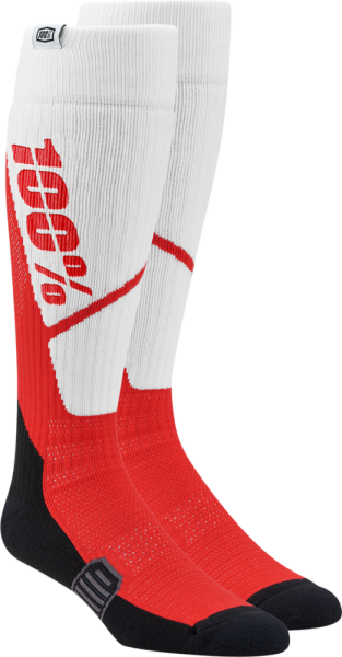 Torque Comfort Moto Socks Red, White -0