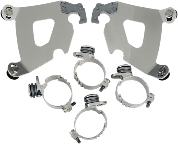 Cafe Fairing Trigger-lock Hardware Kit Polished, 1, nordicamoto.ro