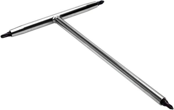 T-handle Bit Driver With Bits Chrome-1