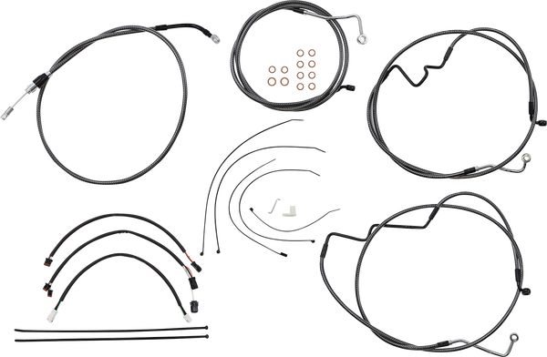 Karbonfibr Designer Handlebar Installation Kit Silver, 1, nordicamoto.ro