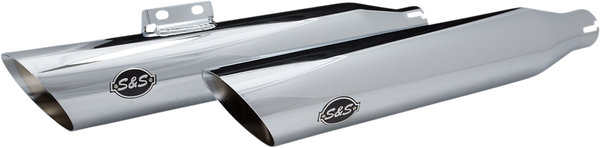 Slash-cut Slip-on Mufflers Chrome, 1, nordicamoto.ro