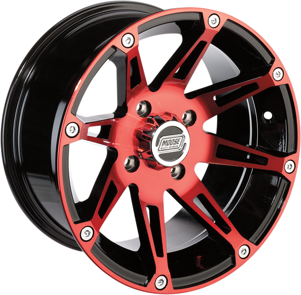 387x Wheel Black, Red 12 x 7, 3, nordicamoto.ro