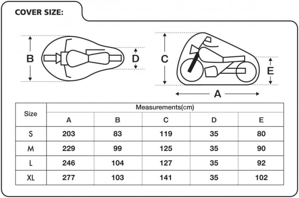 Husa Moto BikeTec Impermeabila cu Loc Pentru Top-Case-0