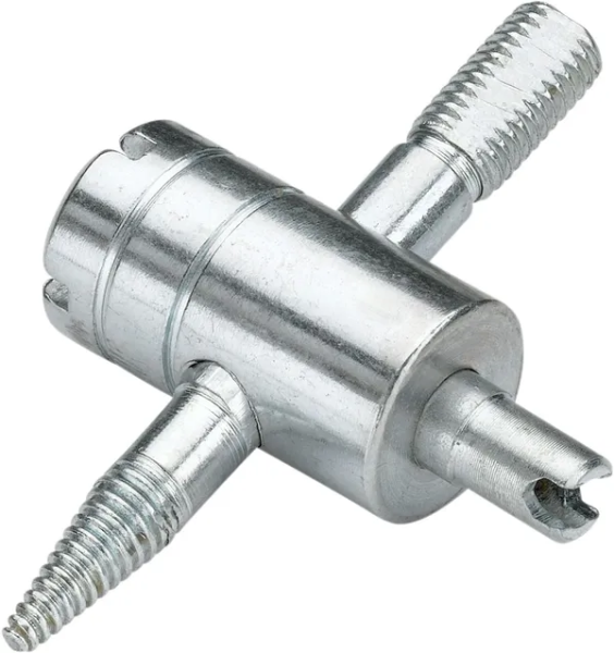 MOOSE RACING 4-way Tire Valve Repair Tool Silver 