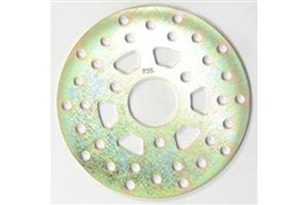 Round D-series Scooter Brake Rotor Silver, Stainless Steel, 1, nordicamoto.ro