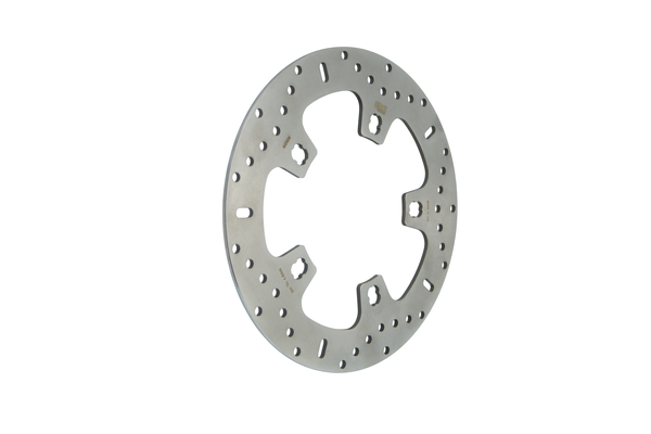 Round Fixed Brake Rotor Silver, Stainless Steel, Zinc, 1, nordicamoto.ro