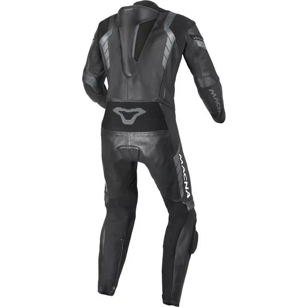 Combinezon de piele 1 piesa MACNA VARSHALL 52 Negru/Portocaliu/Alb, 8, nordicamoto.ro