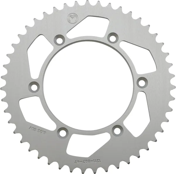 MOOSE RACING Rear Aluminum Sprocket Silver -0