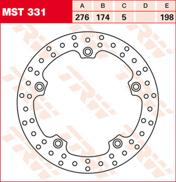Disc de frână fix, rotund, 250–299 mm, 2, nordicamoto.ro
