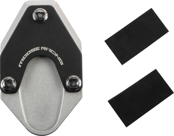 MOOSE RACING Kickstand Pad Extension Black, Chrome 