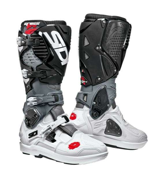 Cizme Sidi Crossfire 3 SRS Alb/Gri/Negru