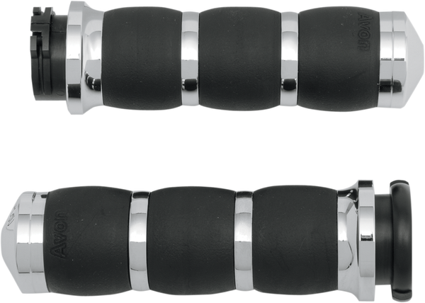 3-ring Velvet Air Grips Black, 1, nordicamoto.ro