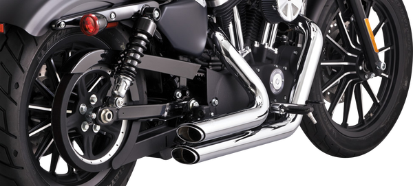 Shortshots Staggered Exhaust System Chrome, 3, nordicamoto.ro