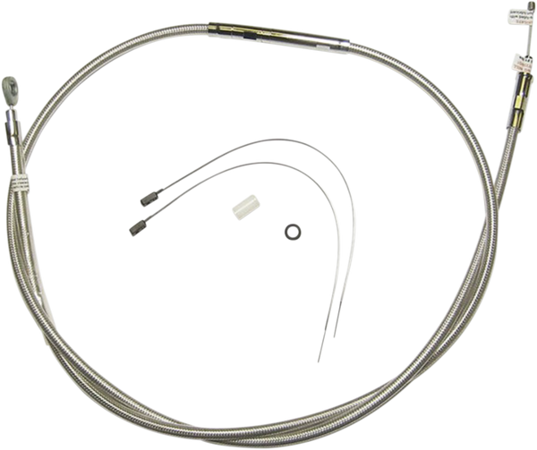 High-efficiency Polished Stainless Clutch Cable Silver, 1, nordicamoto.ro