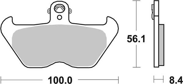 Hf Street Ceramic Organic Brake Pads, 1, nordicamoto.ro