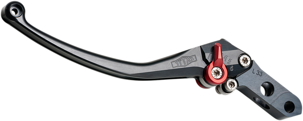 Brake Lever Evo Black/red Anodized, Black, 2, nordicamoto.ro