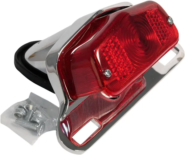 Lucas-style Taillight With Chrome Bracket Chrome-0