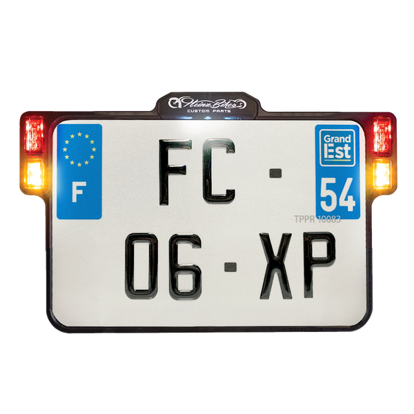 License Plate Holder 3-in-1 For Eu Countries Black, 1, nordicamoto.ro