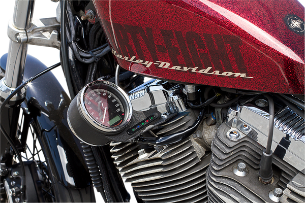 Sportster Speedometer Relocation Kit Black, Powder-coated, 2, nordicamoto.ro
