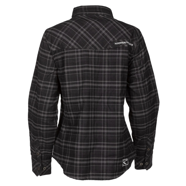 Camasa Dama Klim Upland Flannel Monument Gray - Wintermint-12