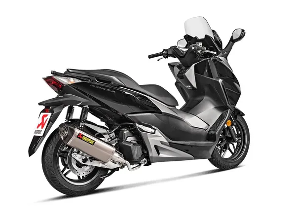 Racing Line Full Exhaust System Scooter Silver, Black -0