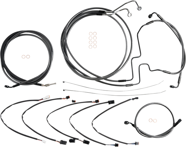 Karbonfibr Designer Handlebar Installation Kit Silver, 1, nordicamoto.ro