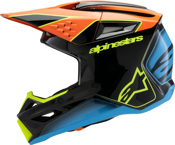 Casca Copii Alpinestars S-M3 Fray Black/Blue/Orange/Yellow-4