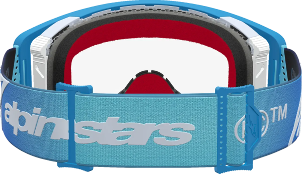 Ochelari Alpinestars Supertech Dura Air Fluid Albastru/Argintiu/Lentila Clara, 6, nordicamoto.ro