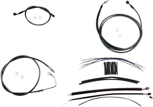 Black Pearl Upper Handlebar Installation Kit Black, 2, nordicamoto.ro