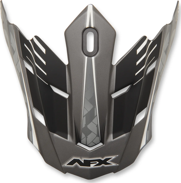 Fx-17 Factor Visor Peak Matte Frost Gray/white Black, Gray, White ONE SIZE, 1, nordicamoto.ro