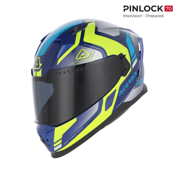 Casca Acerbis X-Way Graphic Blue/Yellow-9