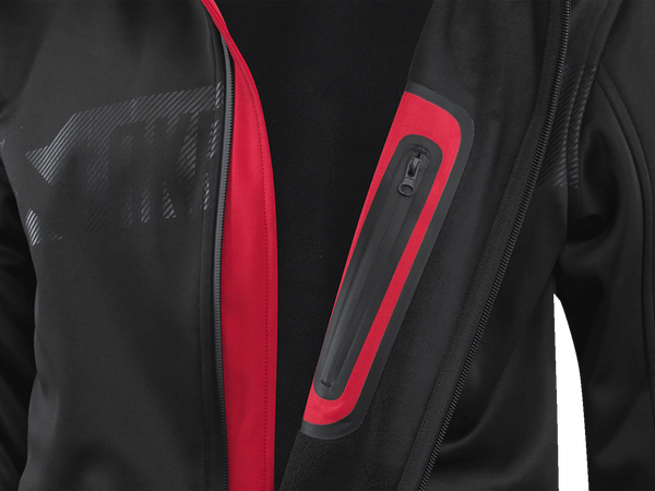 Corpo Soft Shell Jacket Red, Black -7