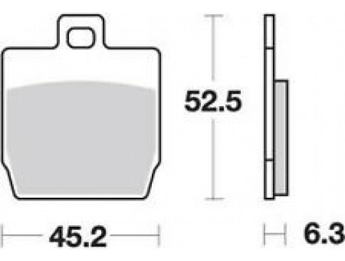 Placute frana fata/spate TRW Organice YAMAHA YQ 50 AEROX '97-'12/ NS 50 '13-