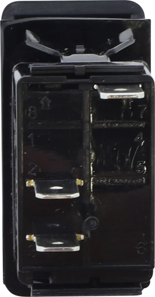 Rocker Switch Black, Blue -0