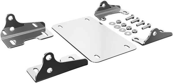License Plate Turn Signal And Marker Light Mounts Chrome, 3, nordicamoto.ro